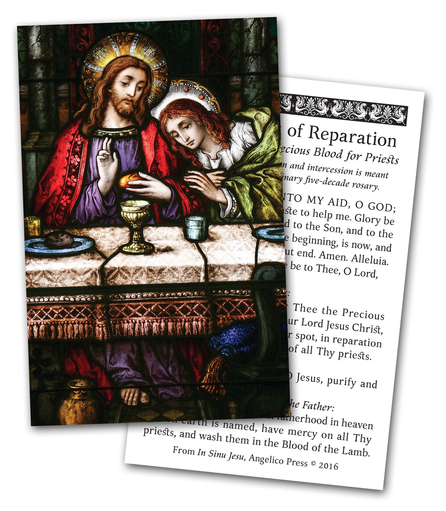 The Chaplet of Reparation Prayer Card