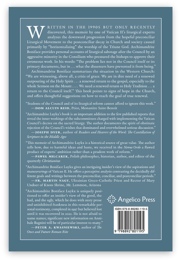 A Wider View of Vatican II by Archimandrite Boniface Luykx